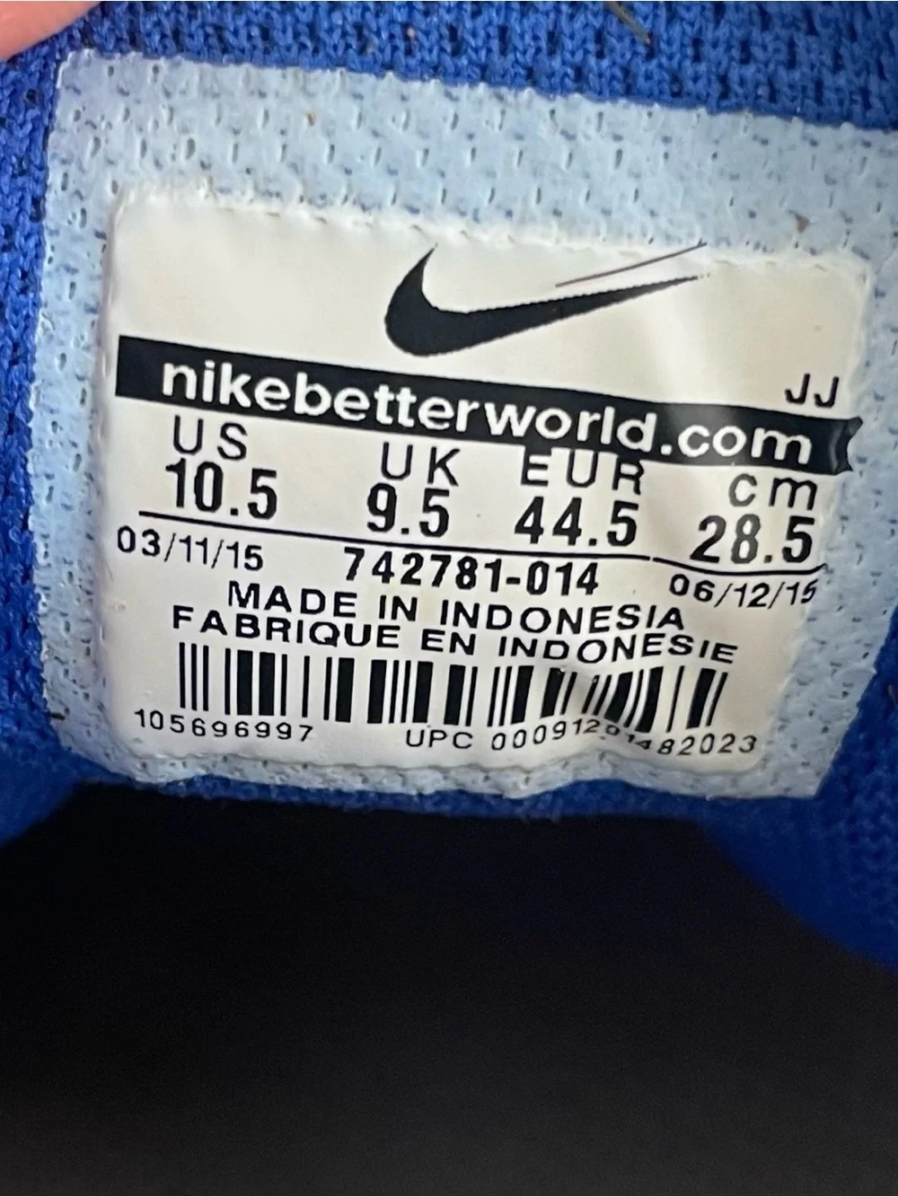 Men Size 10.5 Nike Air Max Tavas Print Grey Blue Hot Lava Shoes